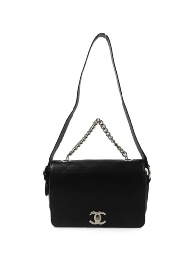 Pre-owned Chanel Cc Logo-plaque Quilted Tote Bag In Black