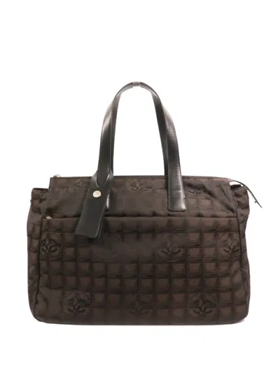 Pre-owned Chanel Cc Logo-print Shoulder Bag In Brown