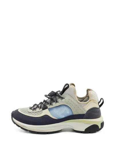 Pre-owned Chanel Cc Low-top Sneakers In Neutrals
