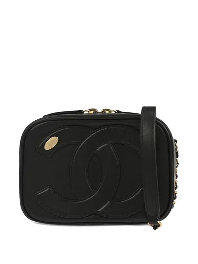 Pre-owned Chanel Cc Mania Shoulder Bag In Black