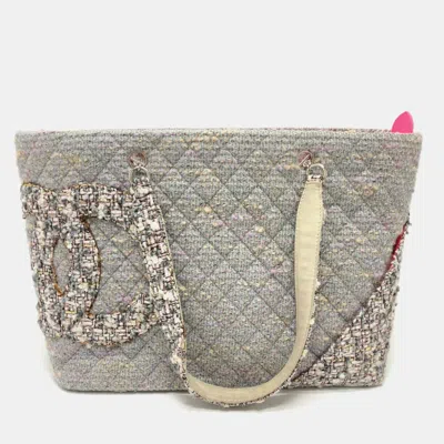 Pre-owned Chanel Cc Mark Shoulder Bag Shoulder Bag Tote Bag Purple