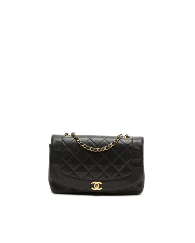 Chanel Cc Medium Diana Flap Bag In Black