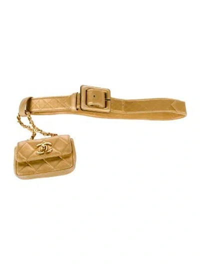 Pre-owned Chanel Cc Mini Flap Belt Bag