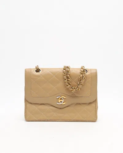Pre-owned Chanel Cc Mini Paris Double Flap Bag