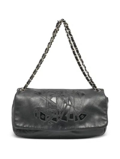 Pre-owned Chanel Cc Mosaic East/west Flap Bag