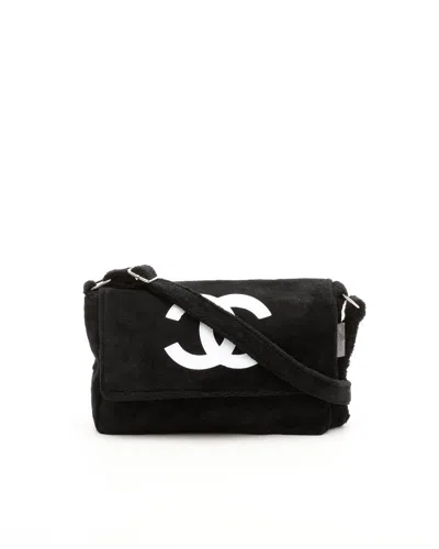 Pre-owned Chanel Cc Novelty Teddy Bag In Black