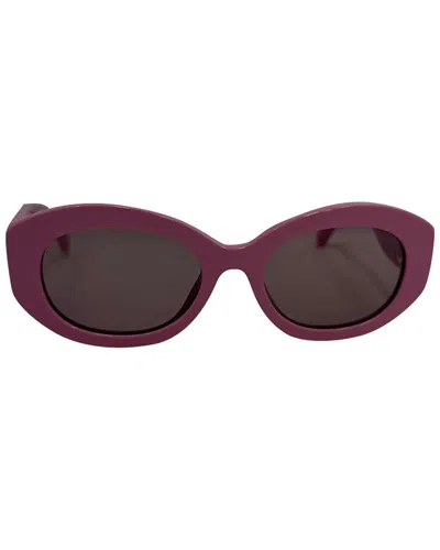 Chanel Cc Oval-framed Sunglasses (authentic Pre-loved) In Purple