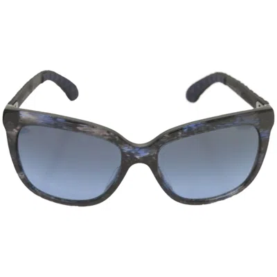 Pre-owned Chanel Cc Plastic Glasses () In Blue