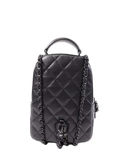 Pre-owned Chanel Cc Quilted Backpack In Black