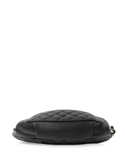 Pre-owned Chanel Cc Quilted Belt Bag In Black