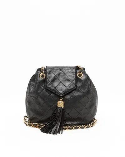 Pre-owned Chanel Cc Quilted Fringe Bag