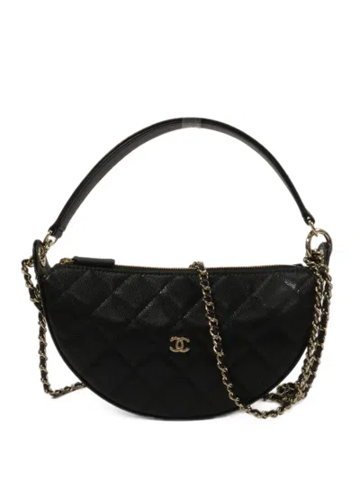 Pre-owned Chanel Cc Quilted Tote Bag In Black