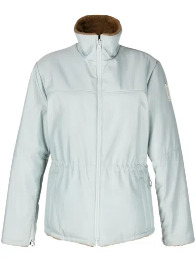 Pre-owned Chanel Cc Reversible Padded Jacket In Blue