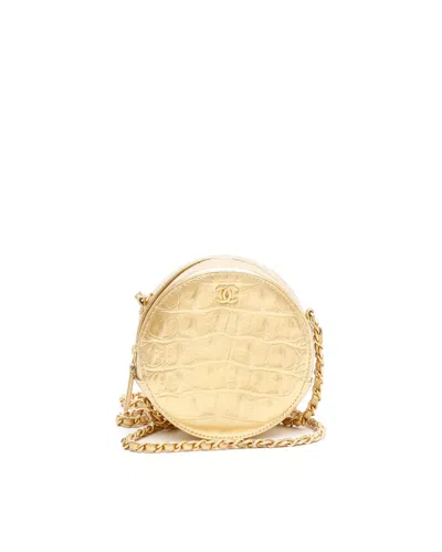 Pre-owned Chanel Cc Round Chain Shoulder Bag