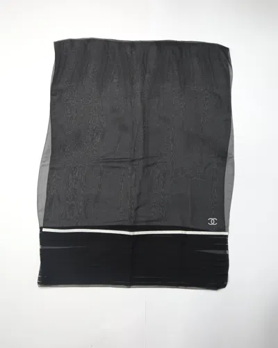 Pre-owned Chanel Cc Sailing Silk Scarf