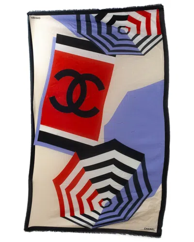 Pre-owned Chanel Cc Scarf (authentic Pre-loved)