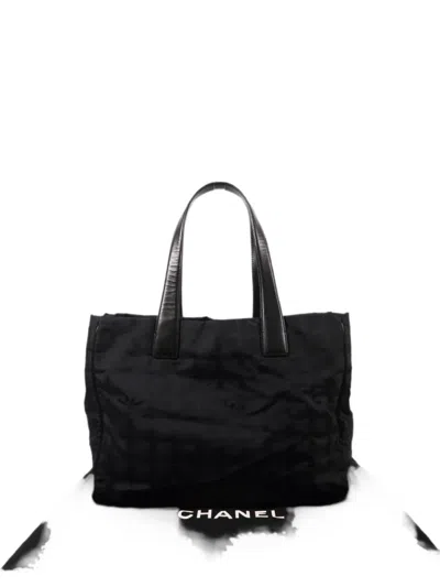Pre-owned Chanel Cc Shoulder Tote Bag In Black