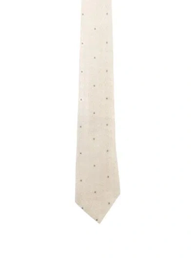 Pre-owned Chanel Cc Silk Scarf In Neutrals