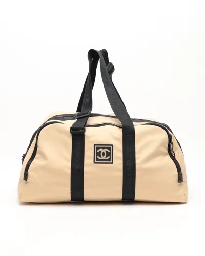 Pre-owned Chanel Cc Sports Line Weekend Bag