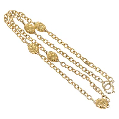Pre-owned Chanel Cc Station Chain Belt Metal Gold Metal Belts Accessory ()