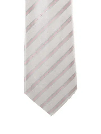 Pre-owned Chanel Cc Striped Neck Tie In Multi