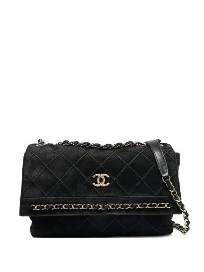 Pre-owned Chanel Cc Suede Shoulder Bag