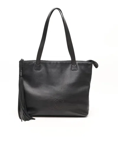 Pre-owned Chanel Cc Tassel Tote Bag