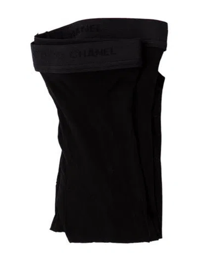 Pre-owned Chanel Cc Tights In Black