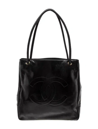 Pre-owned Chanel Cc Timeless Tote In Black