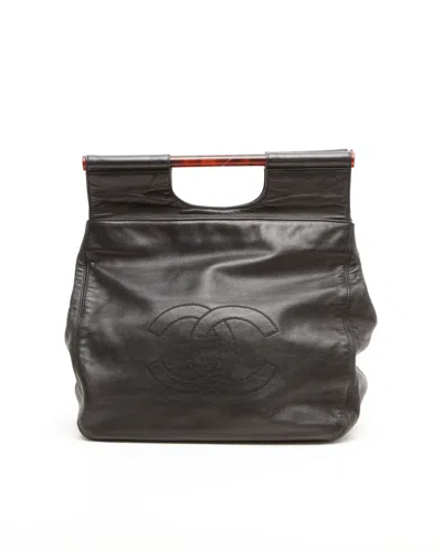 Pre-owned Chanel Cc Tortoise Tote Bag In Multi
