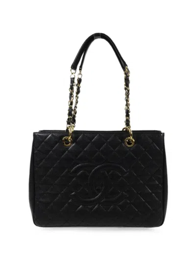 Pre-owned Chanel Cc Tote Bag In Black
