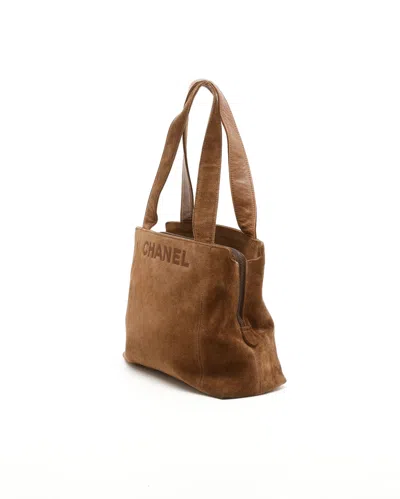 Pre-owned Chanel Cc Tote Bag In Brown