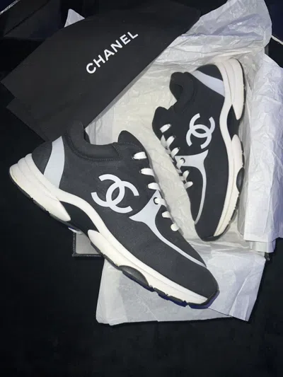 Pre-owned Chanel Cc Trainer “black/white” Shoes