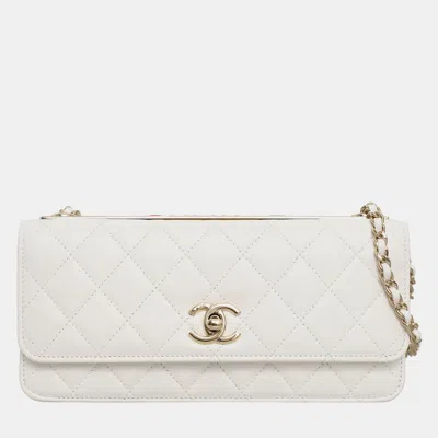 Pre-owned Chanel Cc Trendy Wallet On Chain