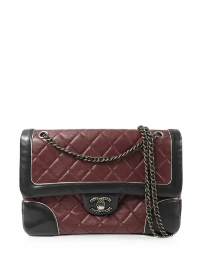 Pre-owned Chanel Cc Turn-lock Chain Shoulder Bag In Red