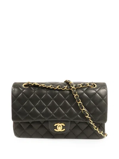 Pre-owned Chanel Cc Turn-lock Crossbody Bag In Black