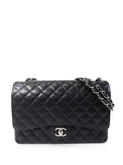 Pre-owned Chanel Cc Turn-lock Quilted Shoulder Bag In Black