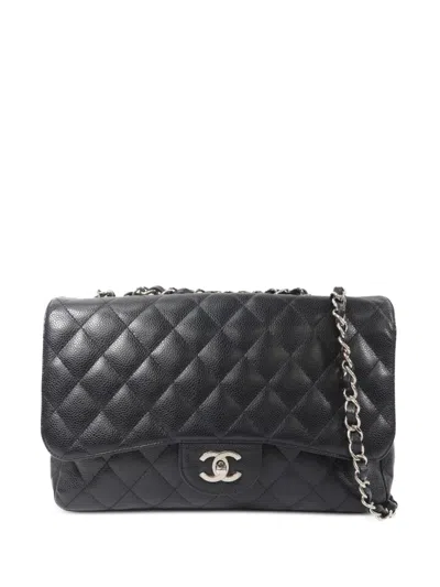 Pre-owned Chanel Cc Turn-lock Quilted Shoulder Bag In Black