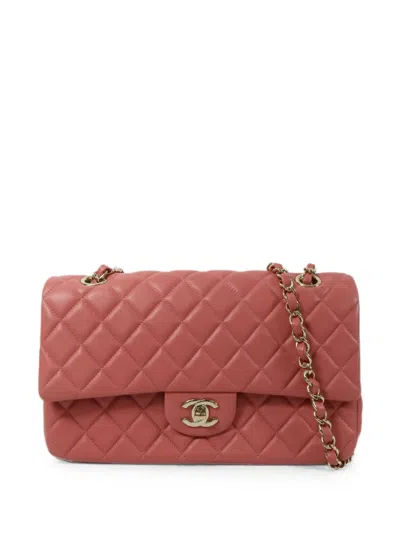 Pre-owned Chanel Cc Turn-lock Quilted Shoulder Bag In Pink