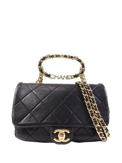Pre-owned Chanel Cc Turn-lock Shoulder Bag In Black