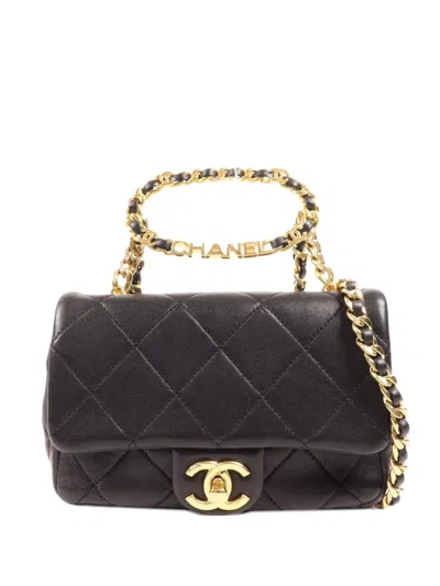 Pre-owned Chanel Cc Turn-lock Shoulder Bag In Black