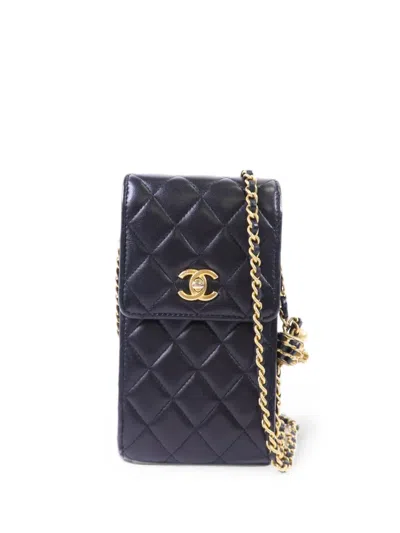 Pre-owned Chanel Cc Turn-lock Shoulder Bag In Black