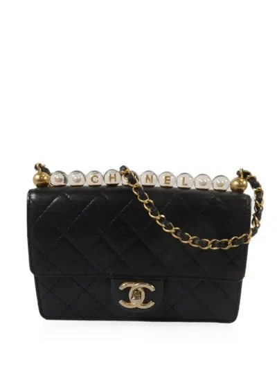 Pre-owned Chanel Cc Turn-lock Shoulder Bag In Black