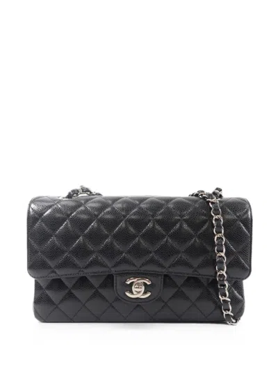 Pre-owned Chanel Cc Turn-lock Shoulder Bag In Black
