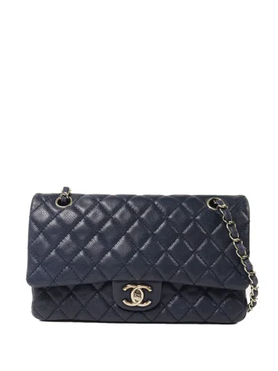 Pre-owned Chanel Cc Turn-lock Shoulder Bag In Blue