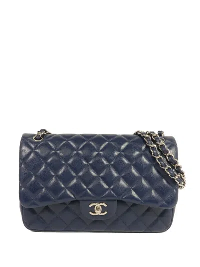 Pre-owned Chanel Cc Turn-lock Shoulder Bag In Blue