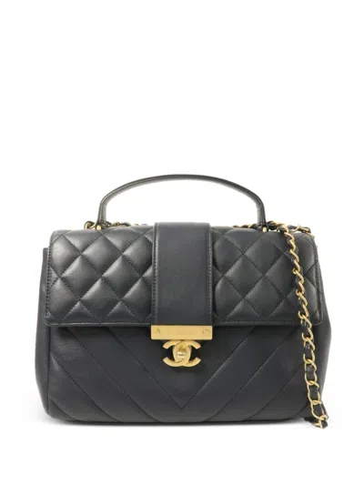 Pre-owned Chanel Cc Turn-lock Shoulder Bag In Blue