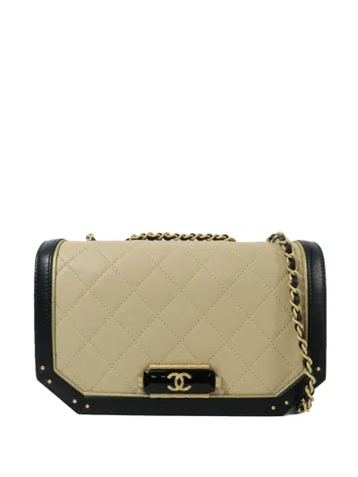 Pre-owned Chanel Cc Turn-lock Shoulder Bag In Neutral