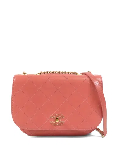 Chanel Cc Turn-lock Shoulder Bag In Pink