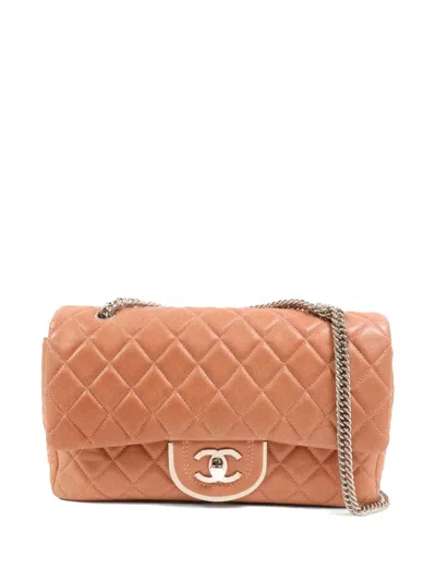 Pre-owned Chanel Cc Turn-lock Shoulder Bag In Pink